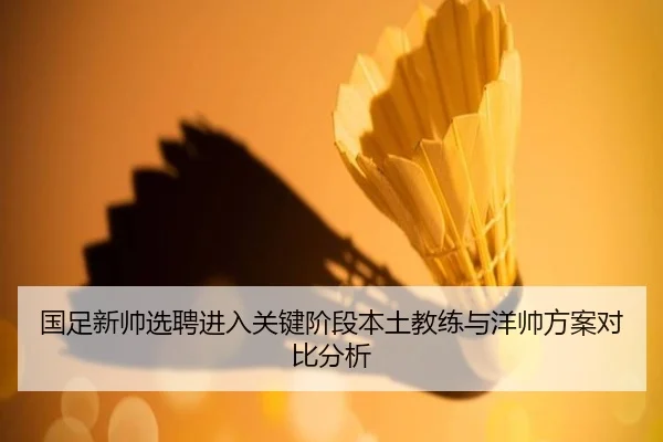 国足新帅选聘进入关键阶段本土教练与洋帅方案对比分析